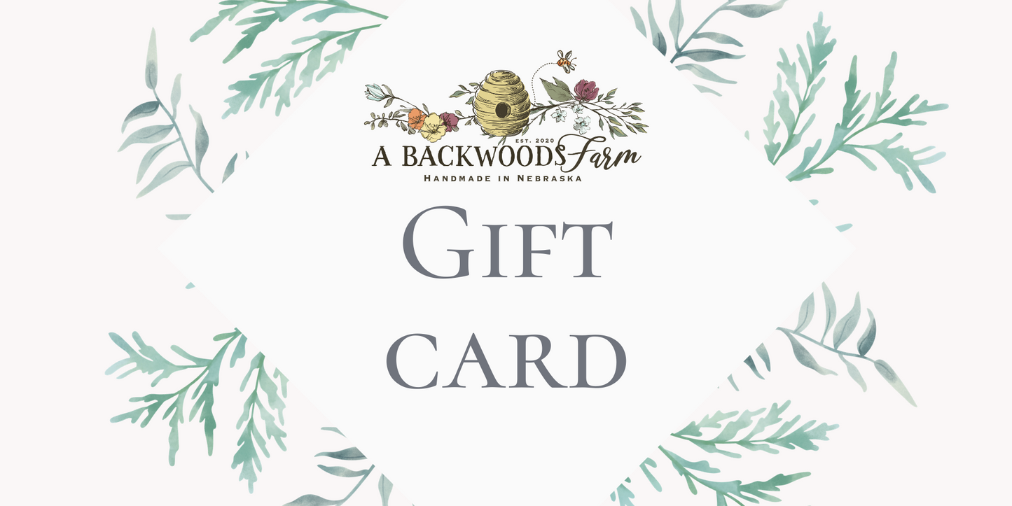 Home goods gift card for candles soap pottery