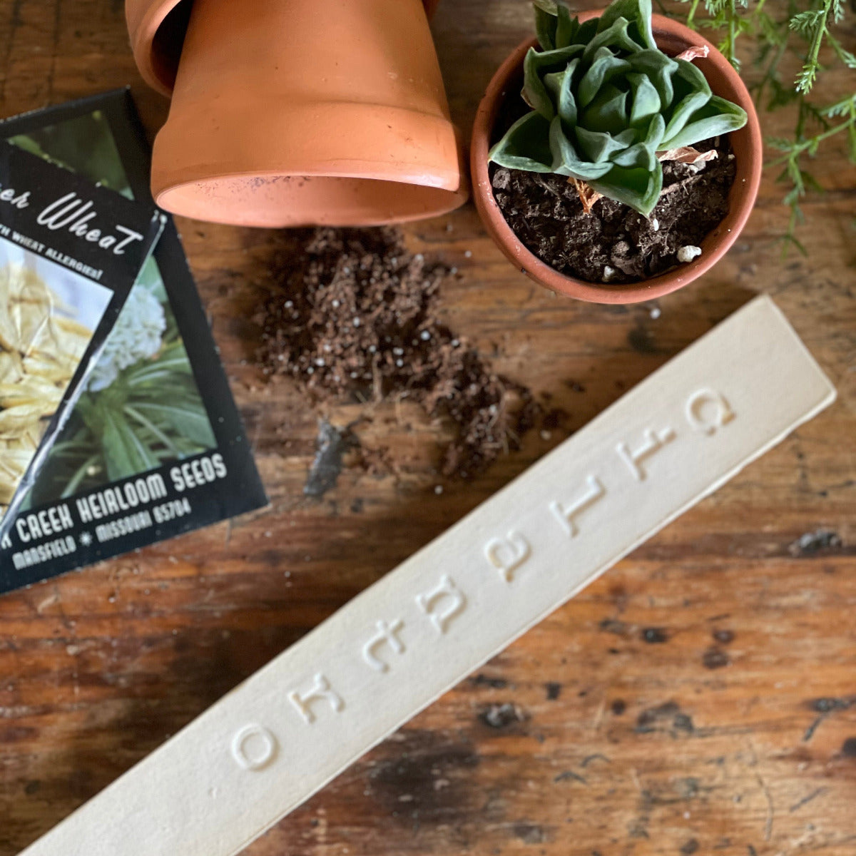 Handmade Ceramic Garden Markers
