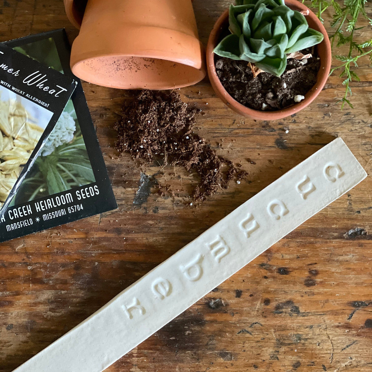 Handmade Ceramic Garden Markers
