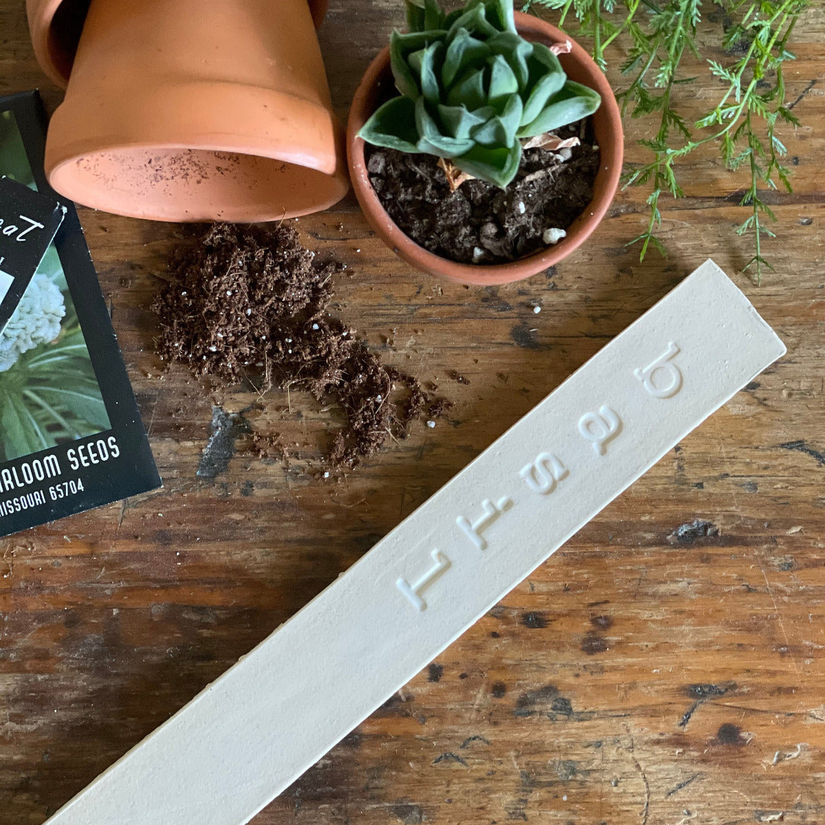 Handmade Ceramic Garden Markers