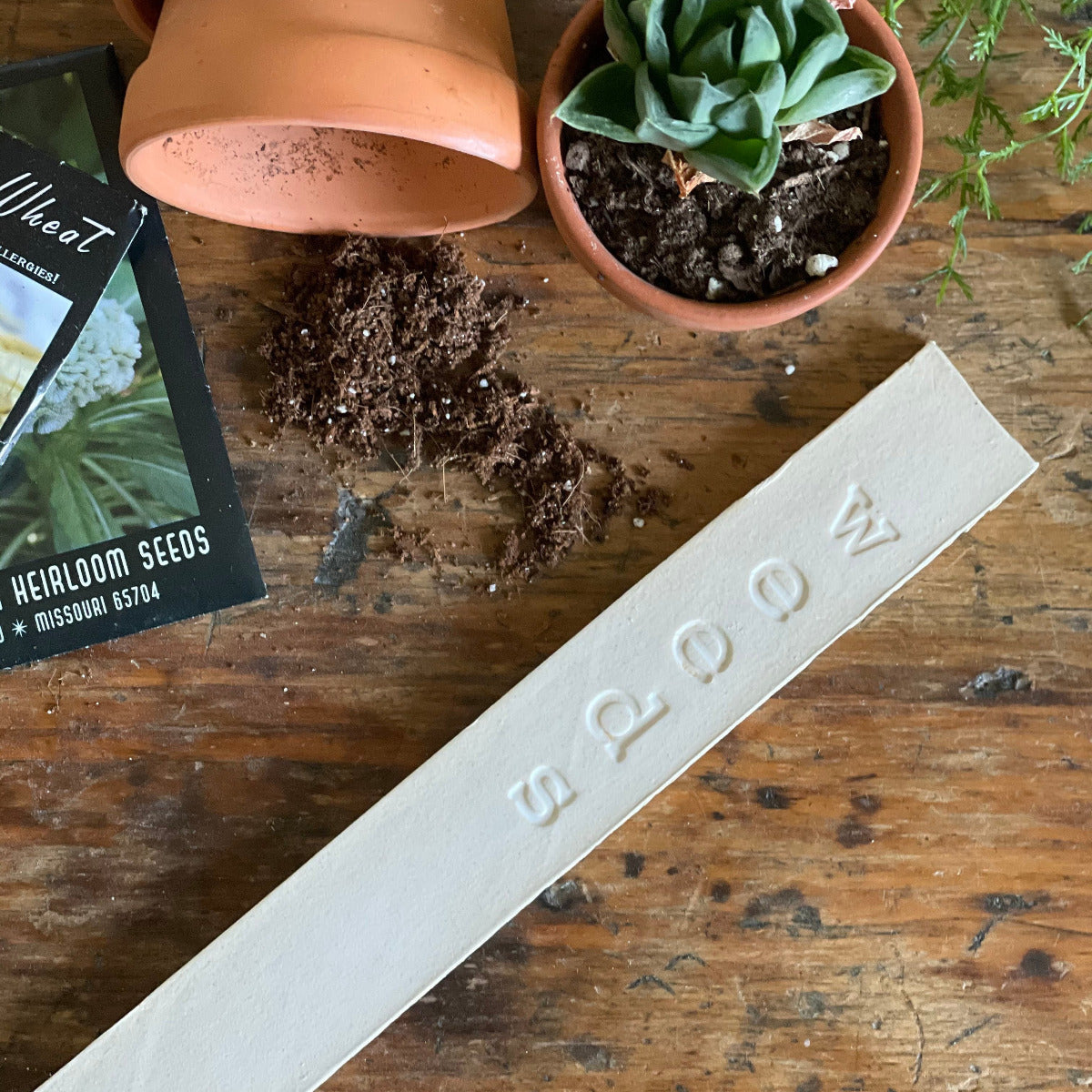Handmade Ceramic Garden Markers