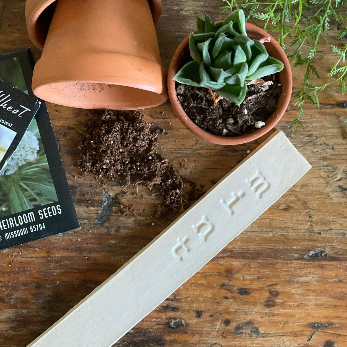 Handmade Ceramic Garden Markers