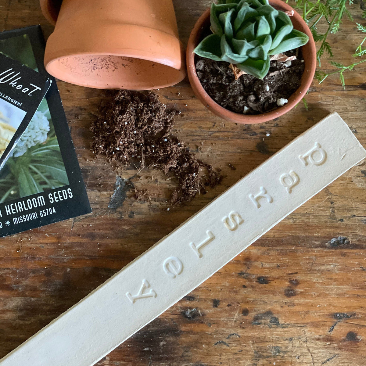 Handmade Ceramic Garden Markers