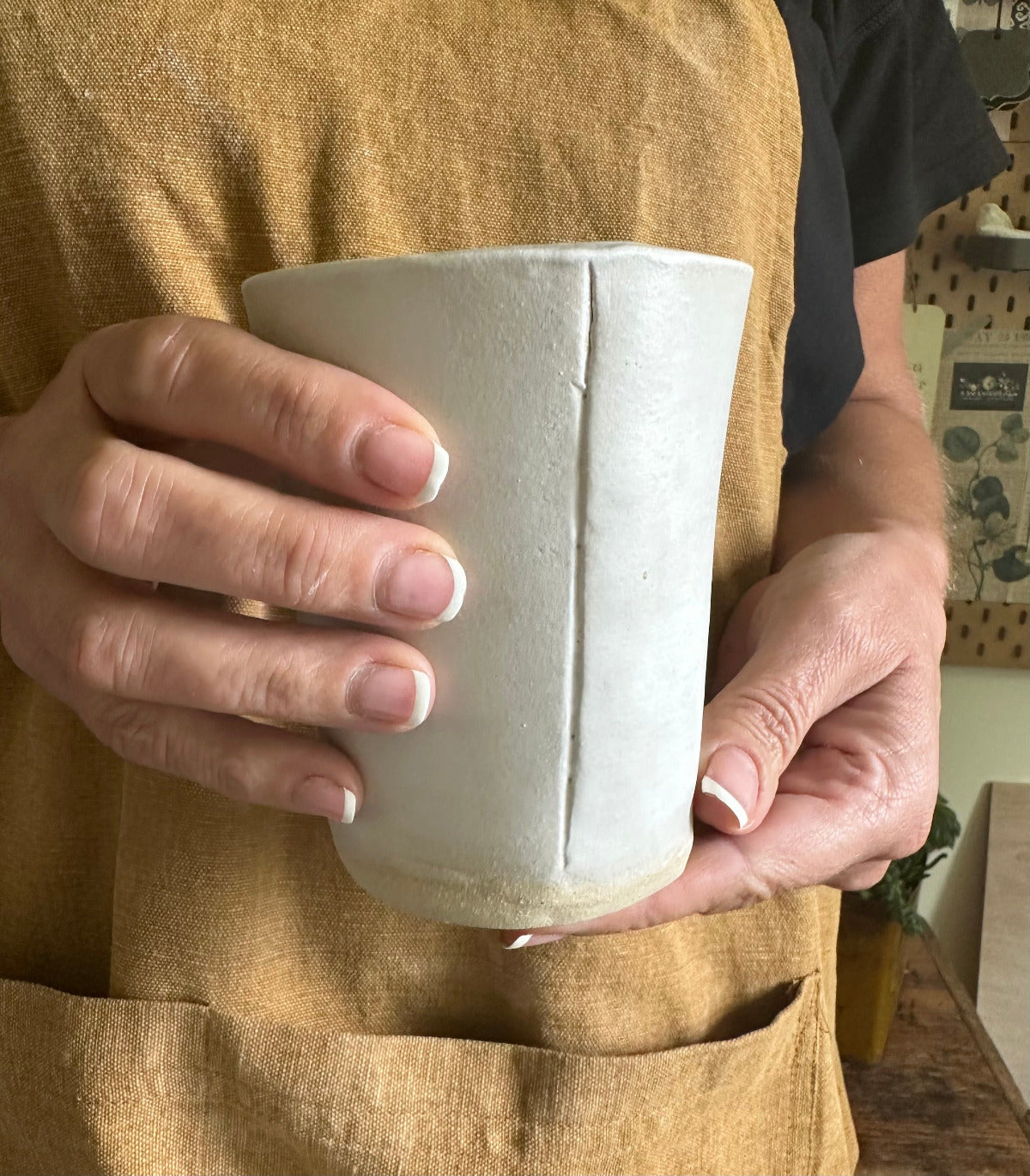 Burlap Textured Tumbler