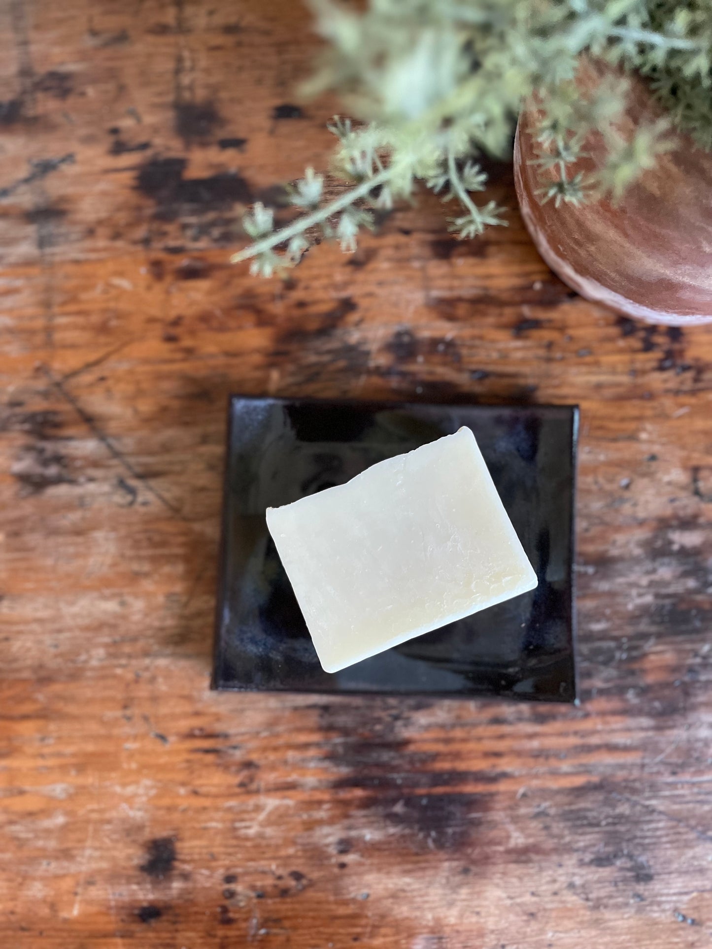 Handmade Ceramic Self Draining Soap Dish In Rustic Glaze