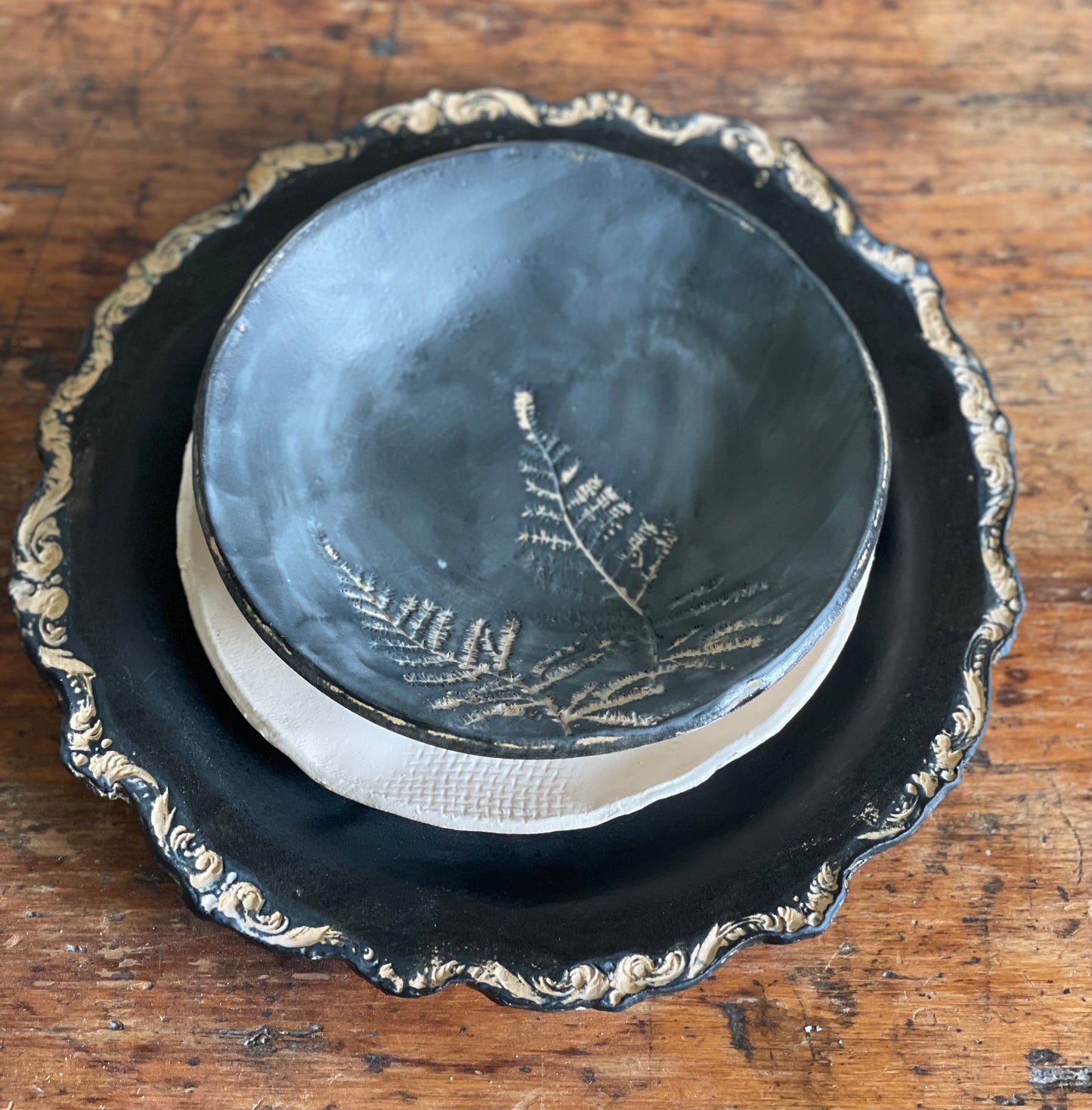 Handmade Stoneware Dinner Plate