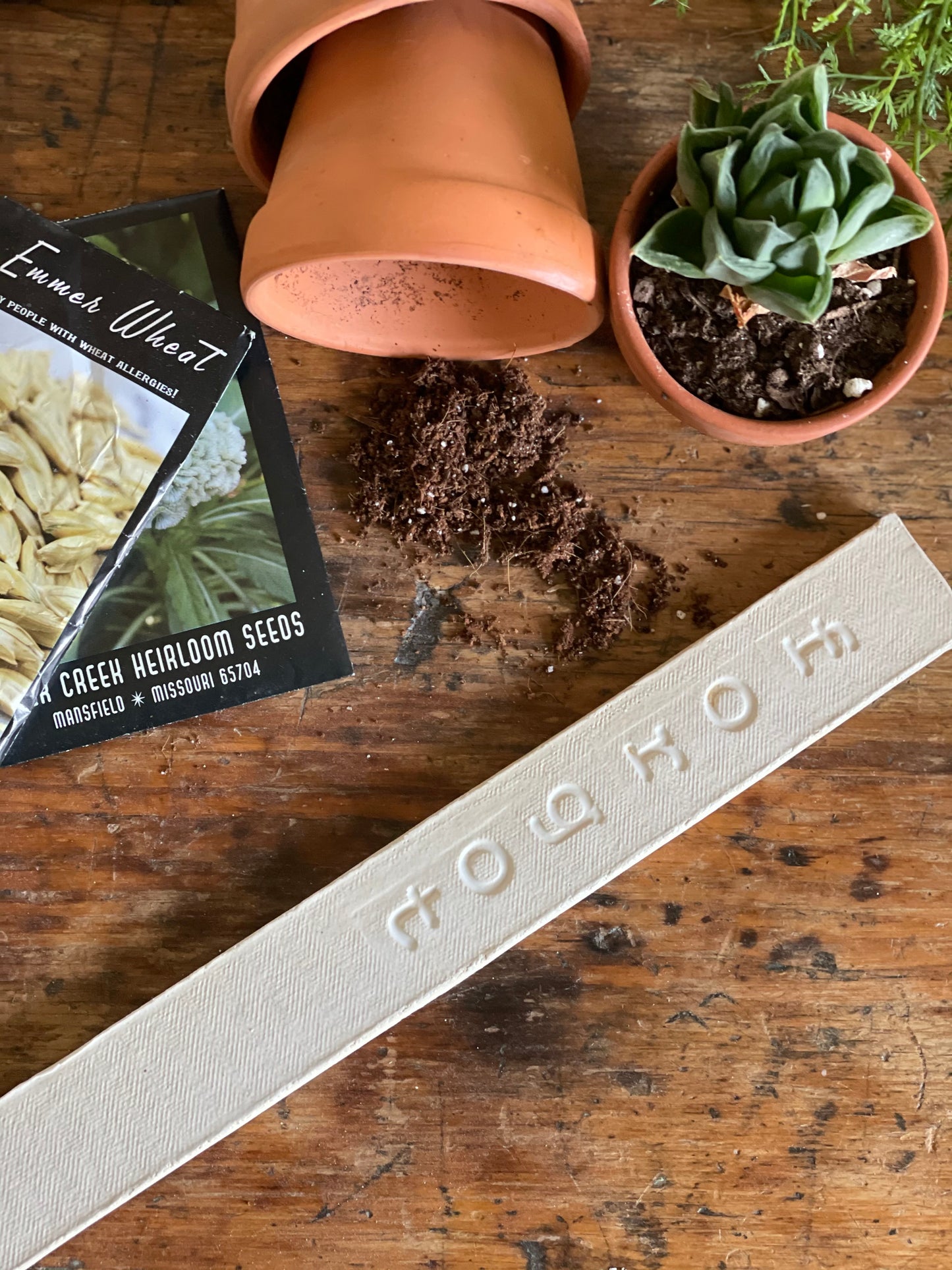Handmade Ceramic Garden Markers