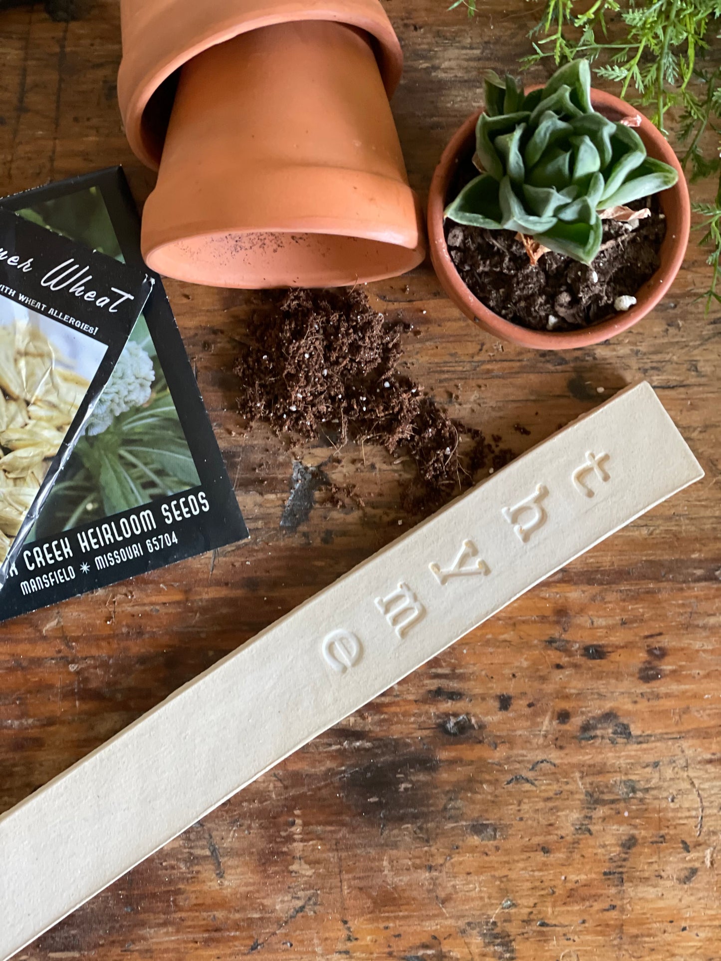Handmade Ceramic Garden Markers