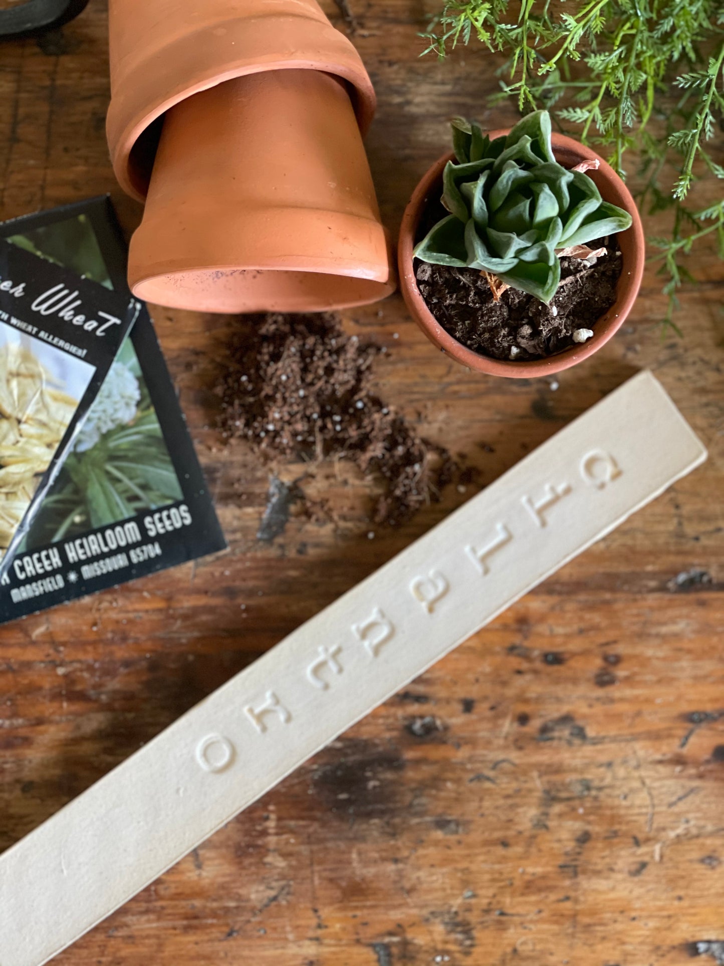 Handmade Ceramic Garden Markers
