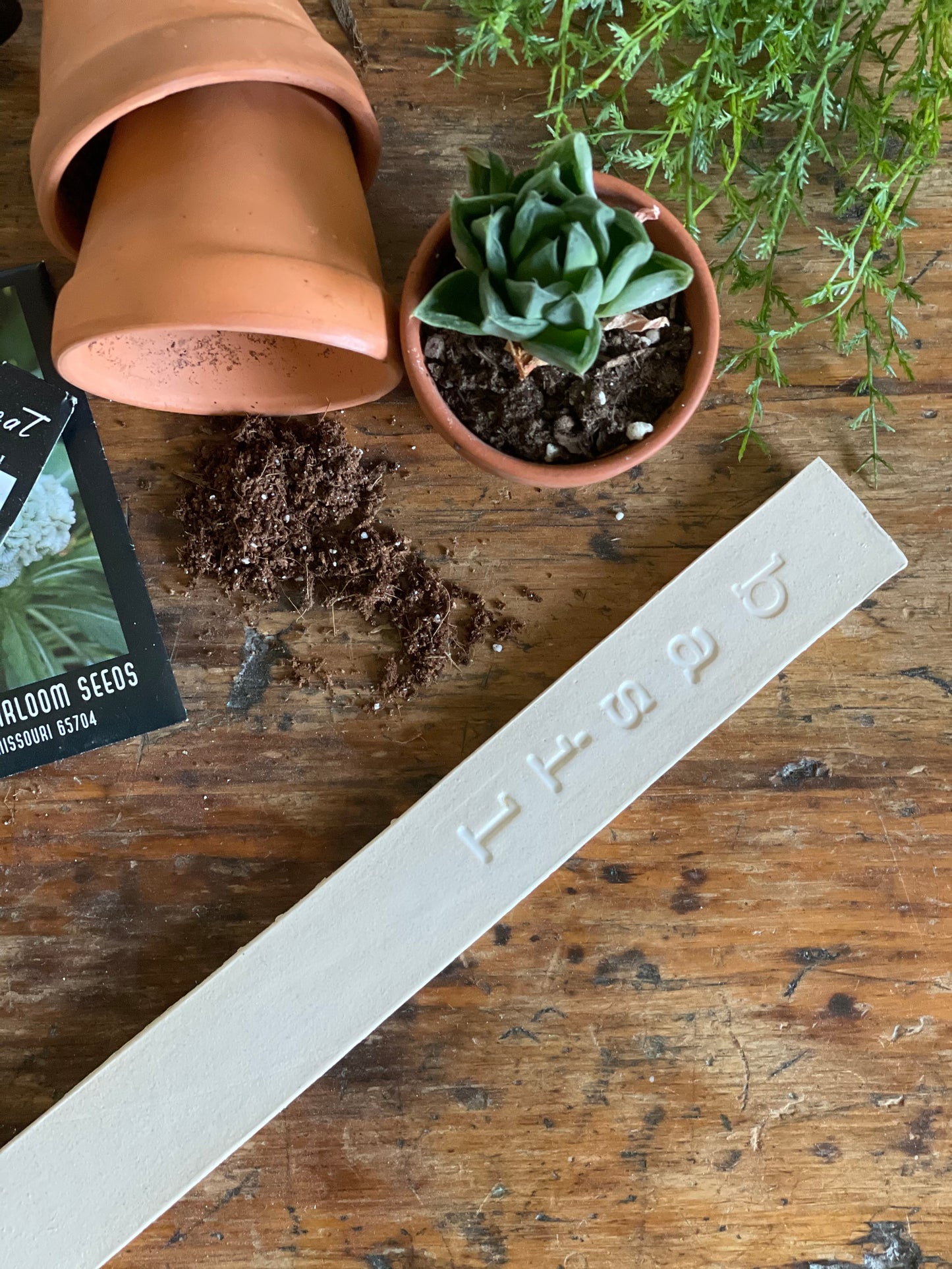 Handmade Ceramic Garden Markers