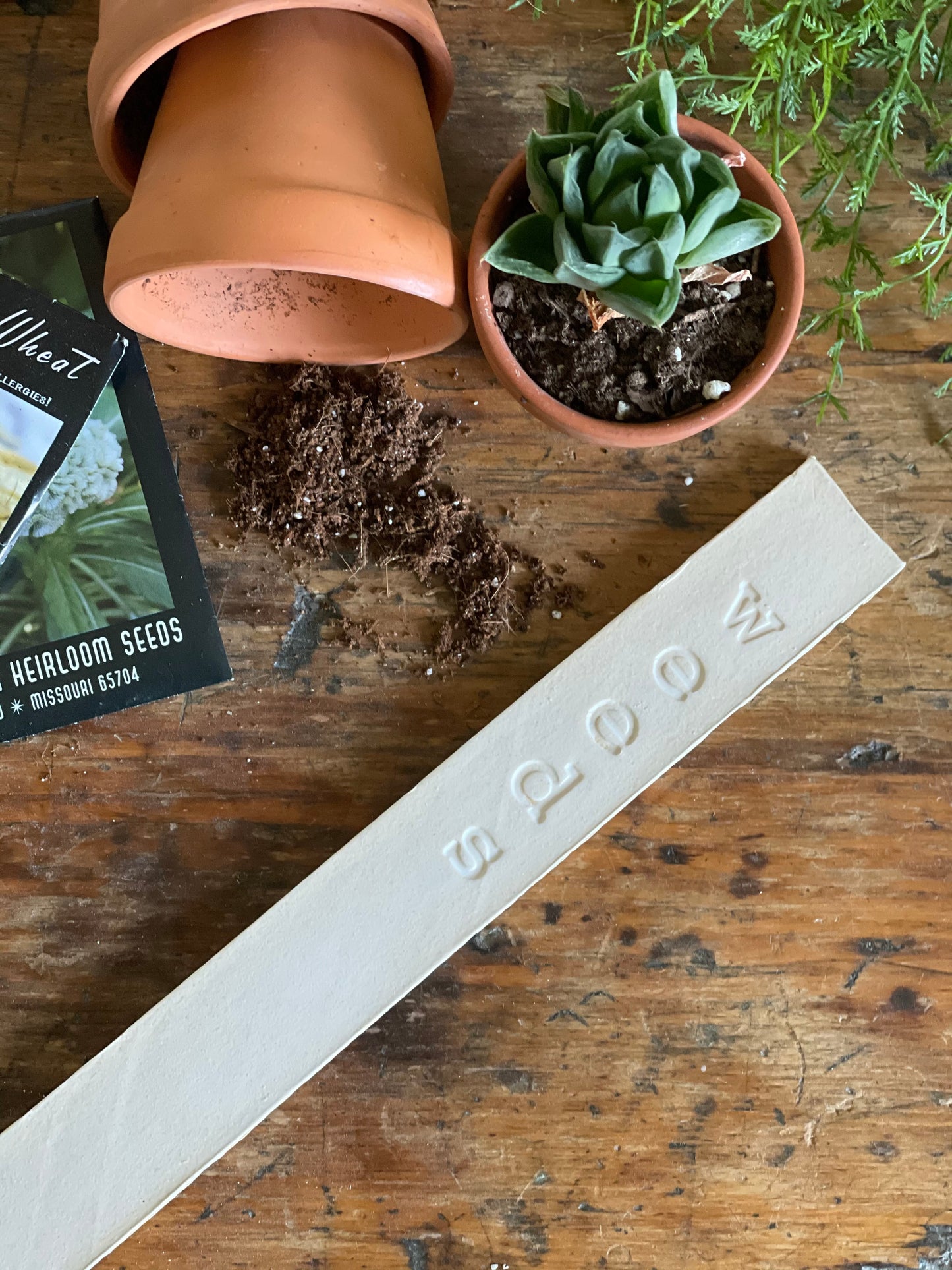 Handmade Ceramic Garden Markers