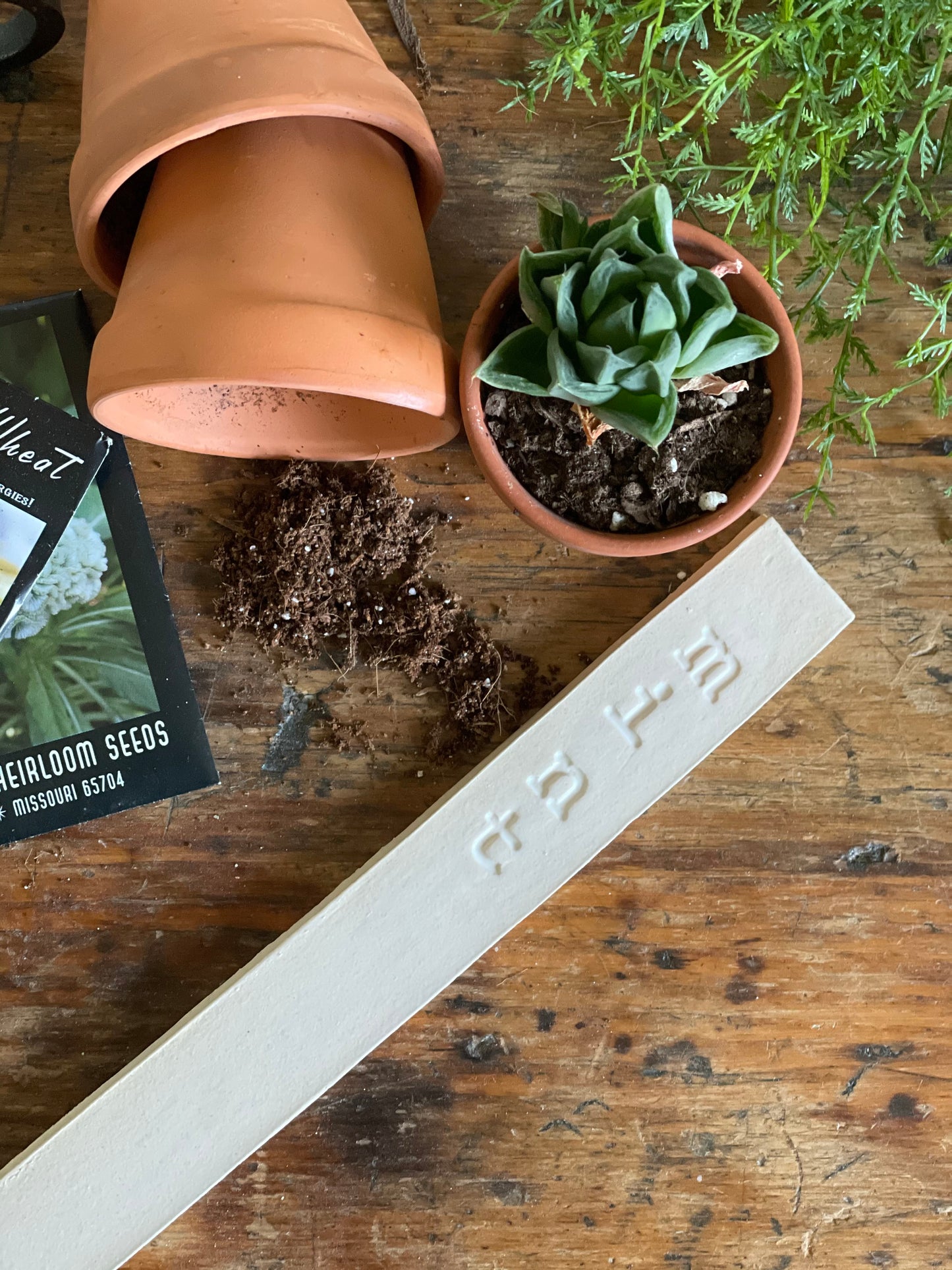 Handmade Ceramic Garden Markers