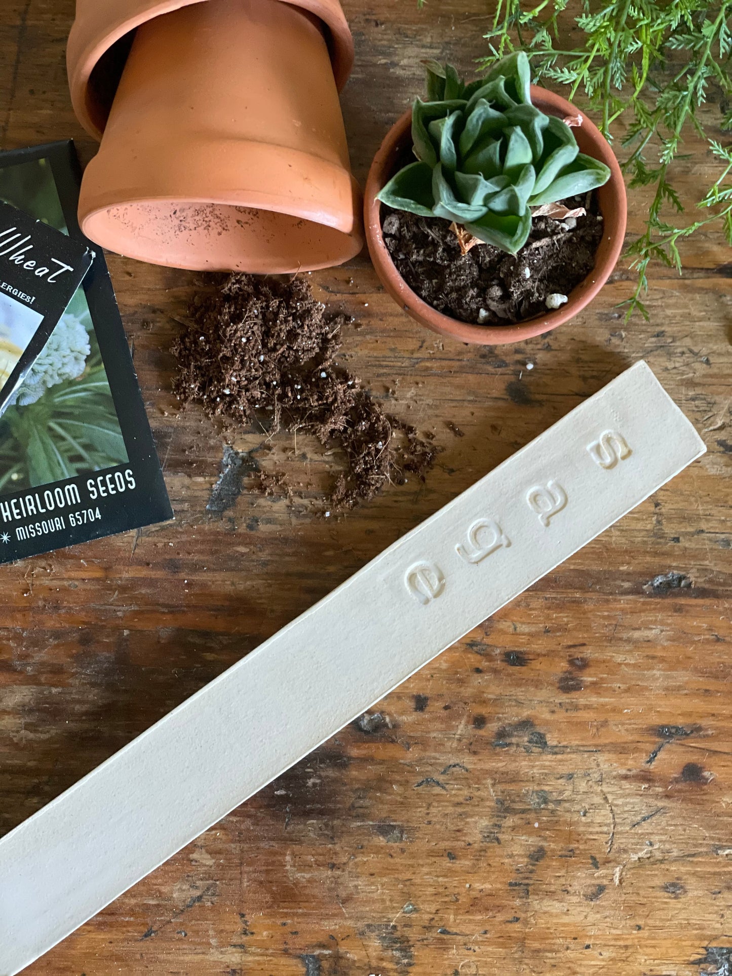 Handmade Ceramic Garden Markers