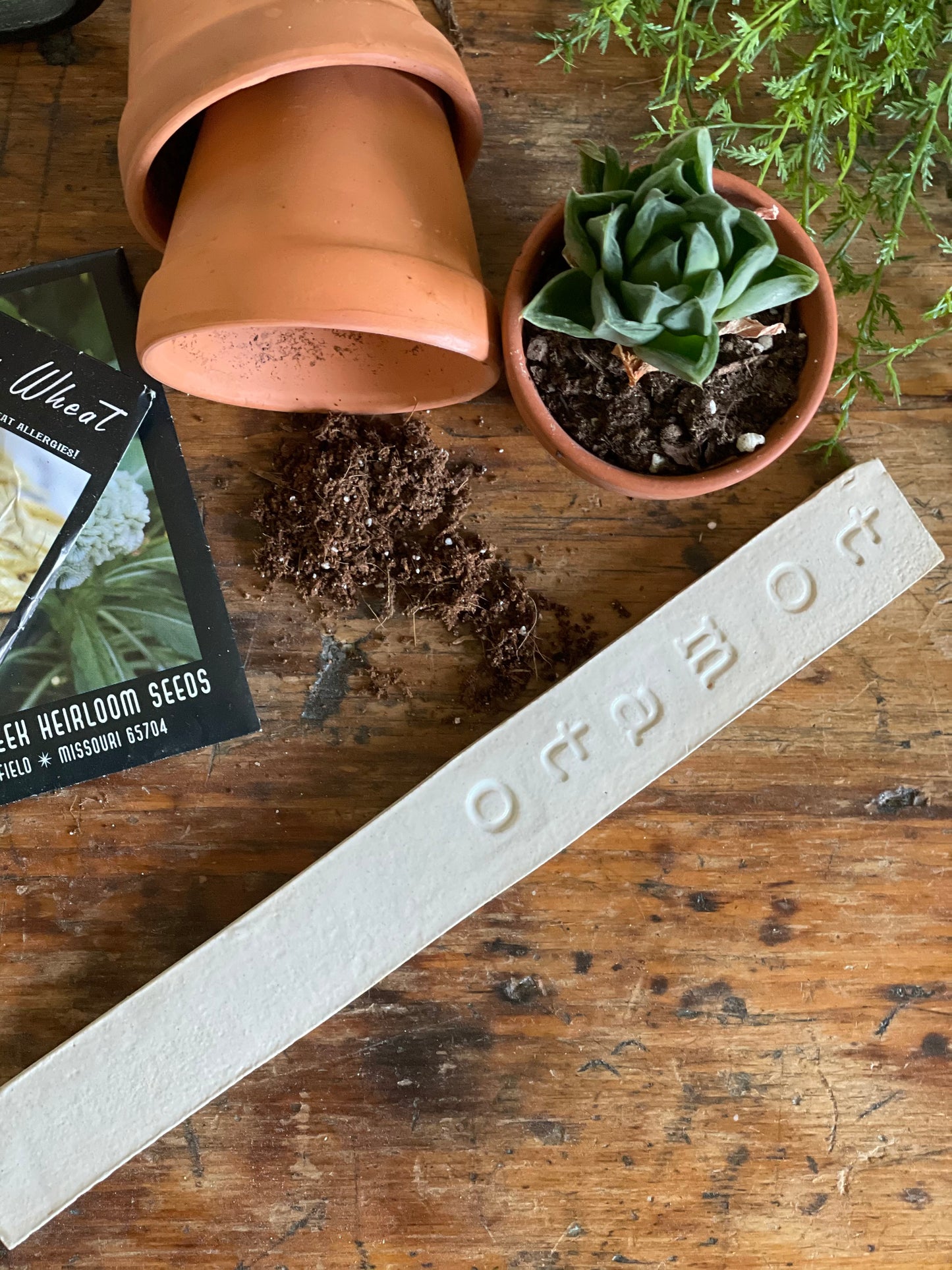 Handmade Ceramic Garden Markers