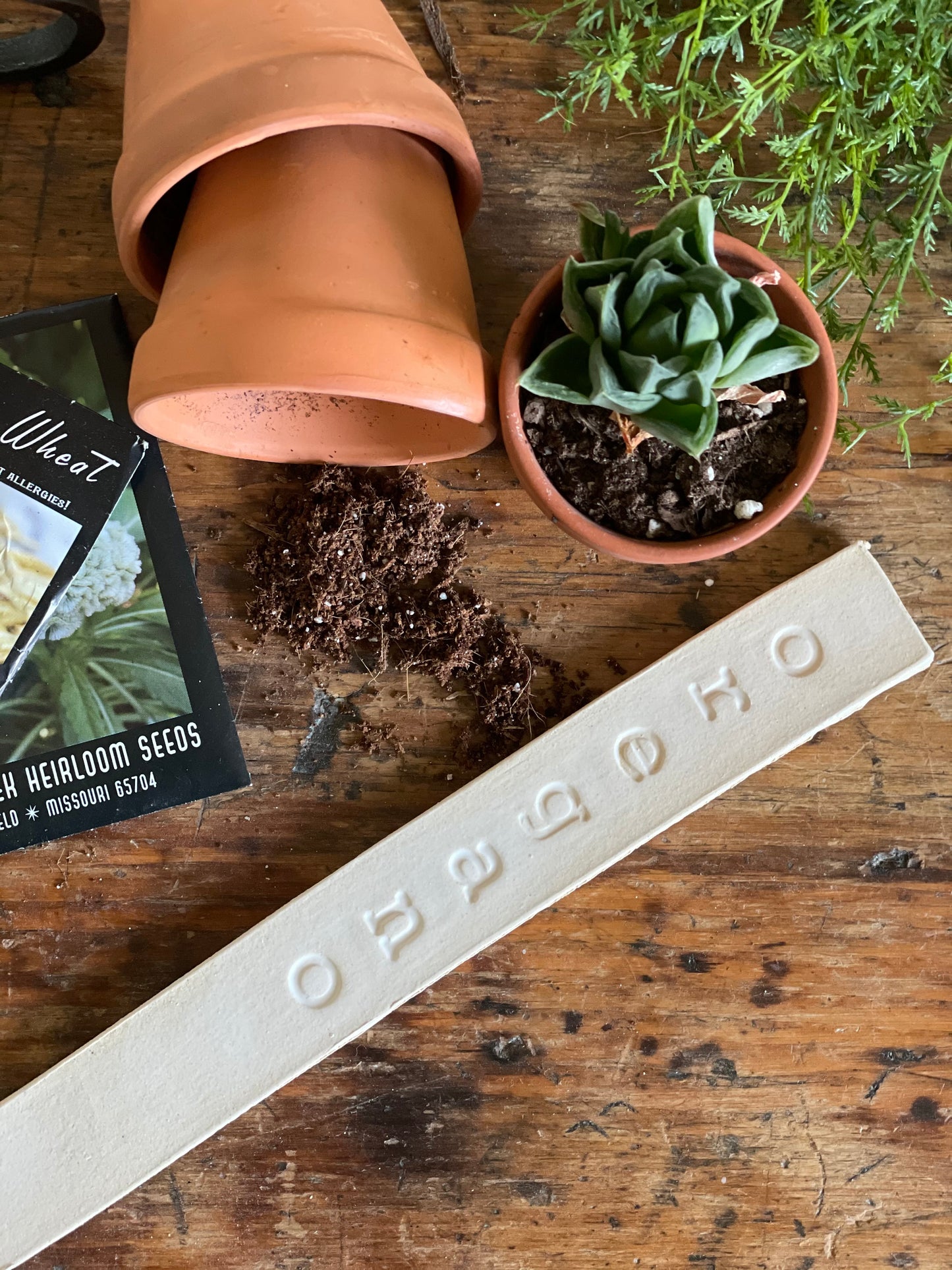 Handmade Ceramic Garden Markers