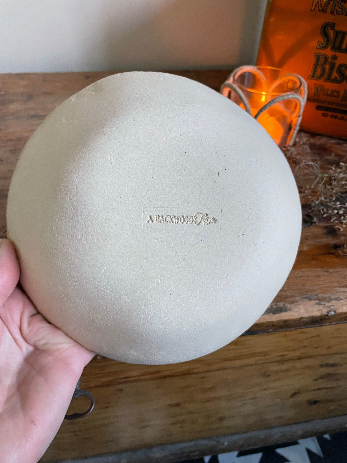 Handmade Bowl In Matte White With Rustic Edge
